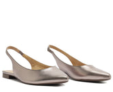 SAPATILHA SLINGBACK BICO FINO PRATEADA C 30029 0182 0108 ANACAPRI